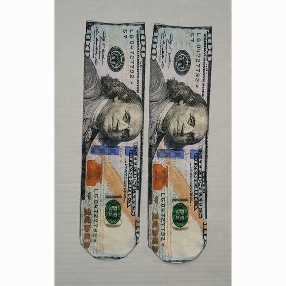 $100 USD Socks - Picture 1 of 3